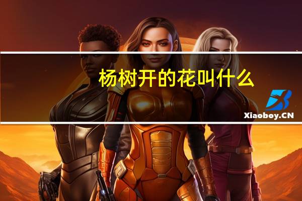 杨树开的花叫什么