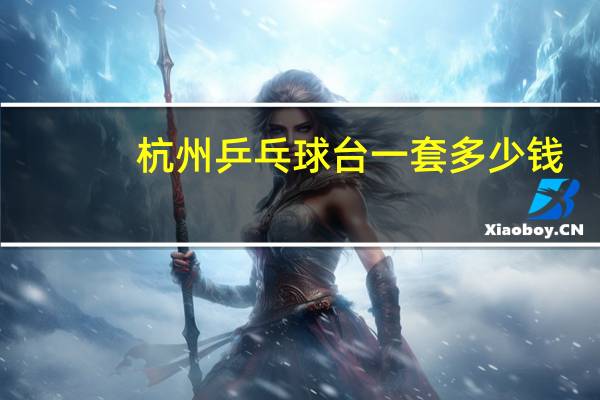 杭州乒乓球台一套多少钱