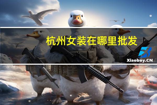 杭州女装在哪里批发