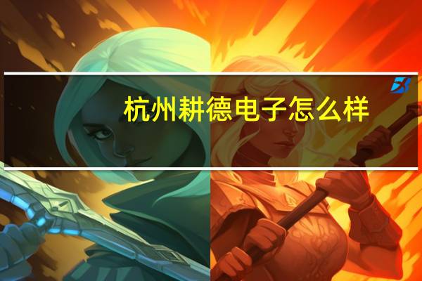 杭州耕德电子怎么样