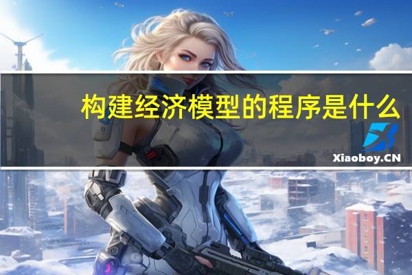 构建经济模型的程序是什么