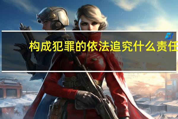 构成犯罪的依法追究什么责任