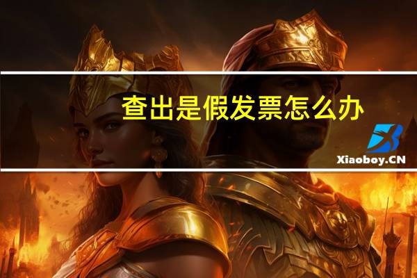 查出是假发票怎么办