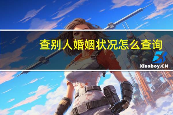 查别人婚姻状况怎么查询