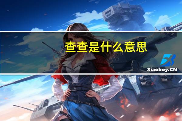查查是什么意思