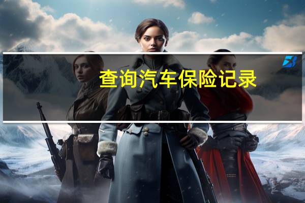 查询汽车保险记录