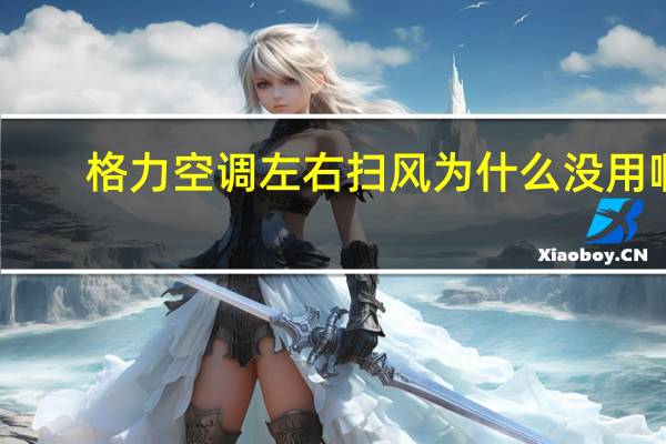 格力空调左右扫风为什么没用啊