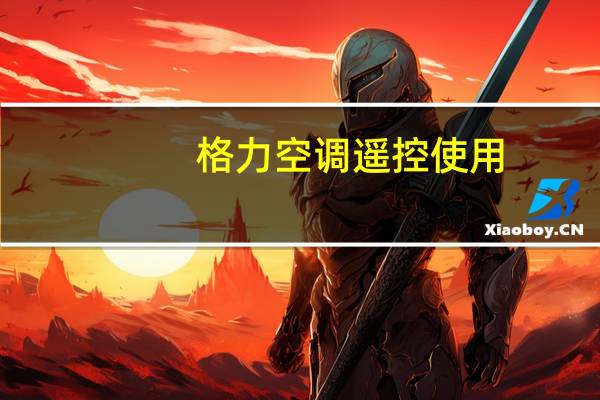格力空调遥控使用