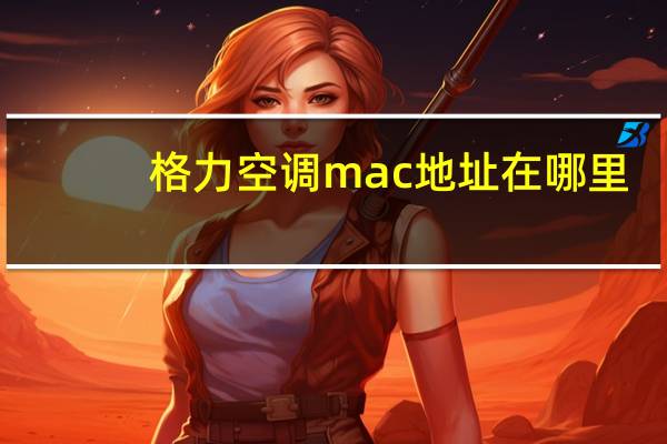 格力空调mac地址在哪里