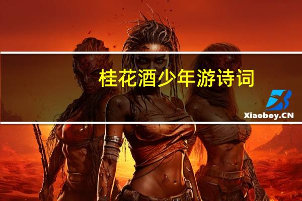 桂花酒少年游诗词