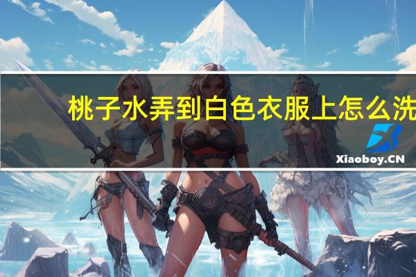 桃子水弄到白色衣服上怎么洗