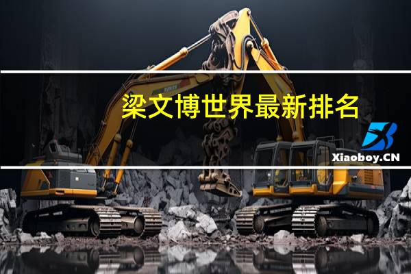 梁文博世界最新排名