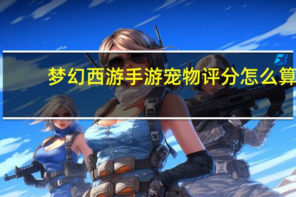 梦幻西游手游宠物评分怎么算