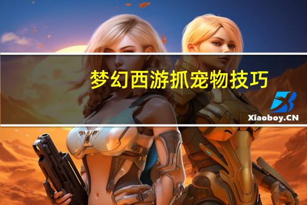 梦幻西游抓宠物技巧