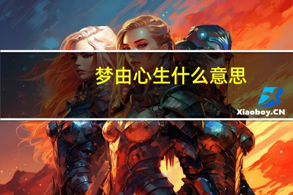 梦由心生什么意思
