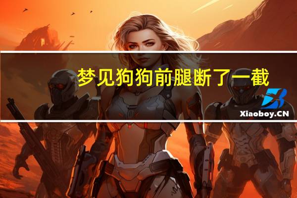 梦见狗狗前腿断了一截