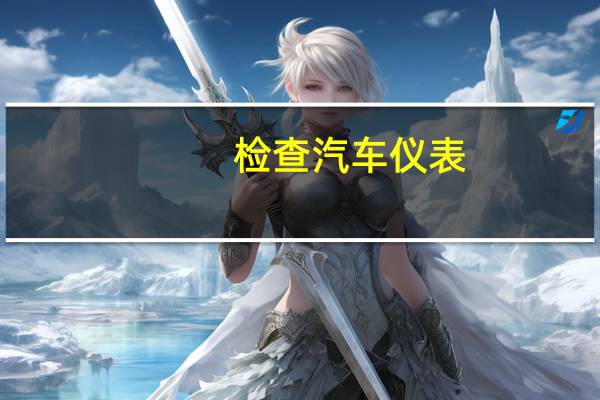 检查汽车仪表