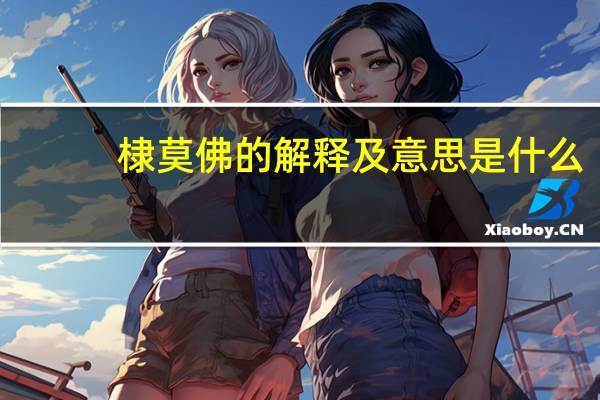 棣莫佛的解释及意思是什么