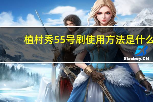 植村秀55号刷使用方法是什么