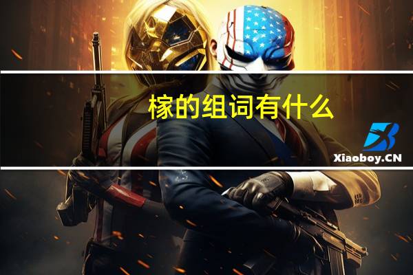 榢的组词有什么