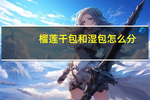 榴莲干包和湿包怎么分