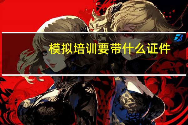 模拟培训要带什么证件