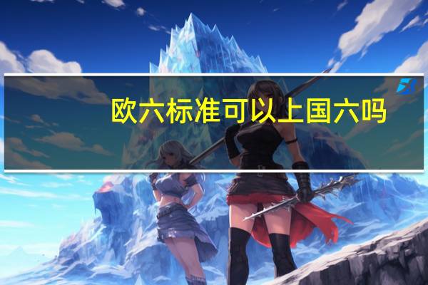 欧六标准可以上国六吗