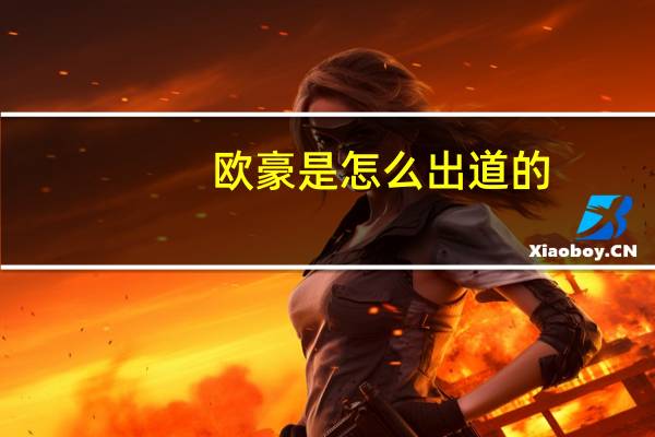 欧豪是怎么出道的