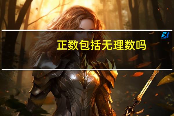 正数包括无理数吗