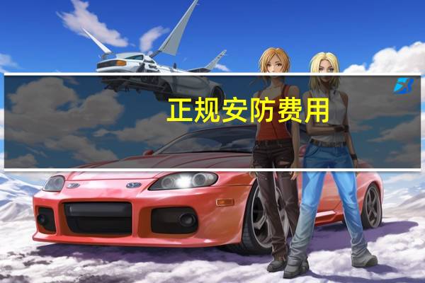 正规安防费用