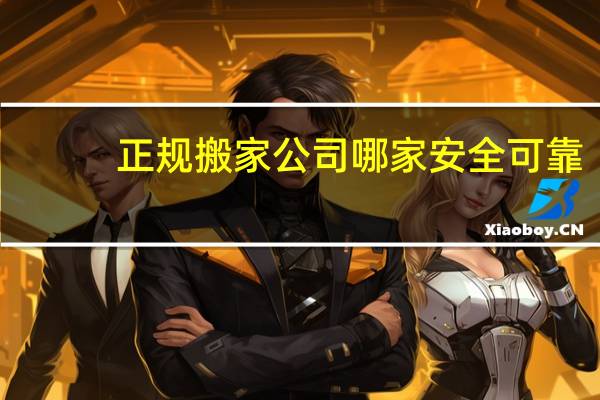 正规搬家公司哪家安全可靠