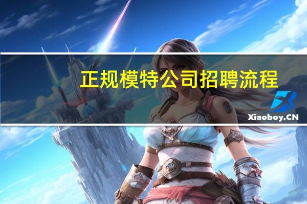 正规模特公司招聘流程