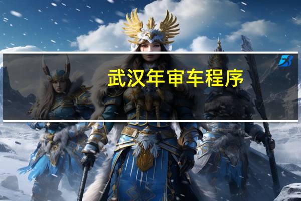 武汉年审车程序
