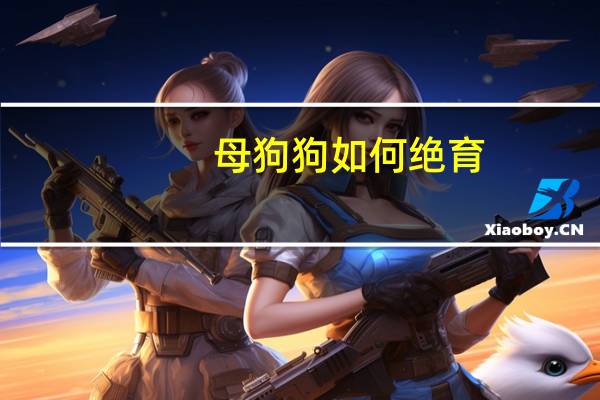 母狗狗如何绝育