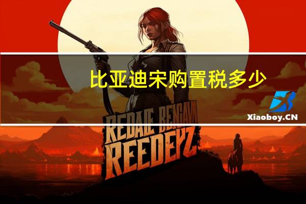 比亚迪宋购置税多少