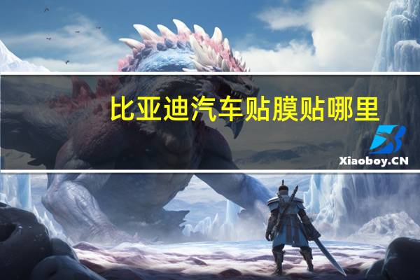 比亚迪汽车贴膜贴哪里