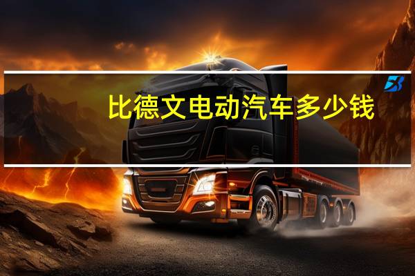 比德文电动汽车多少钱