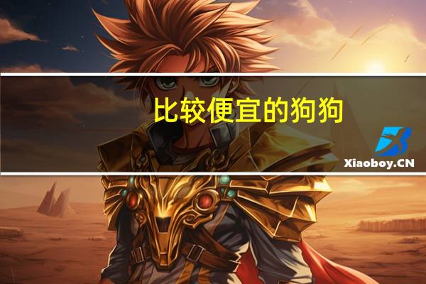 比较便宜的狗狗