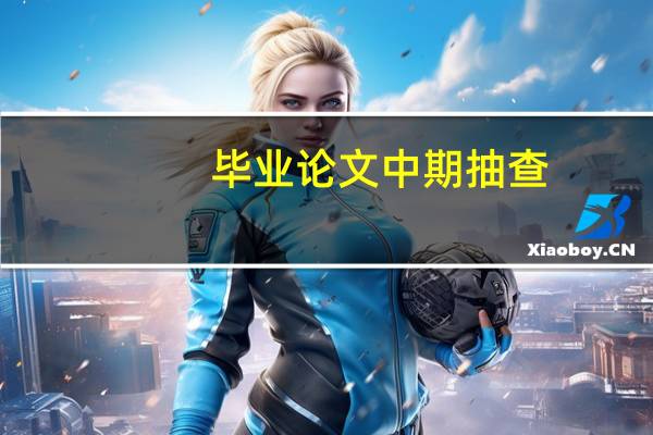 毕业论文中期抽查