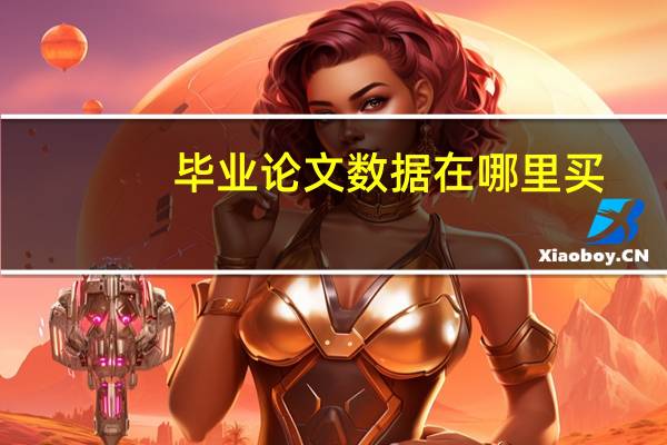 毕业论文数据在哪里买