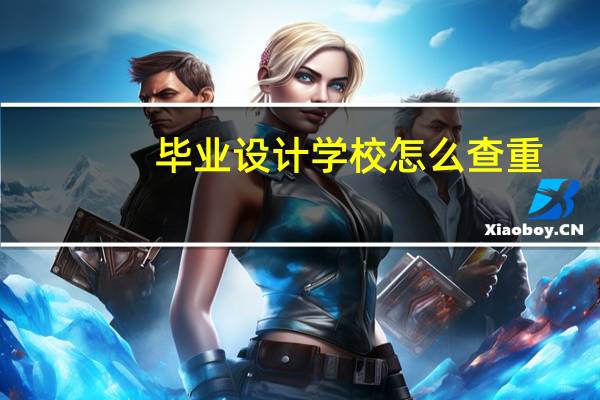 毕业设计学校怎么查重