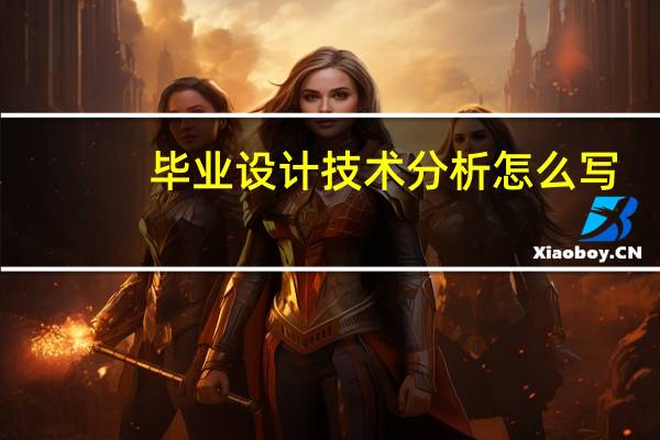 毕业设计技术分析怎么写