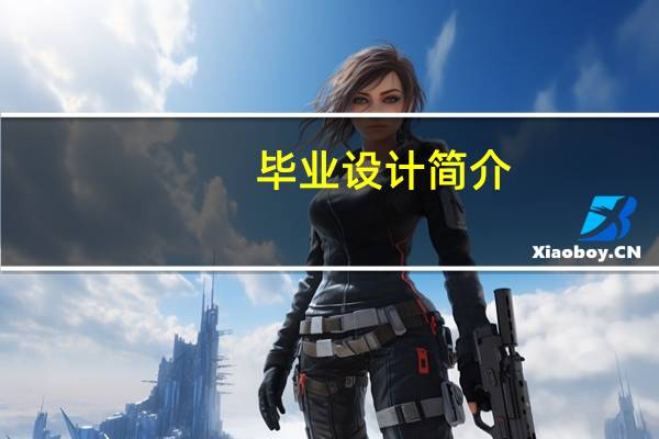 毕业设计简介