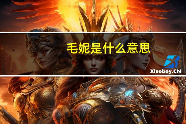 毛妮是什么意思