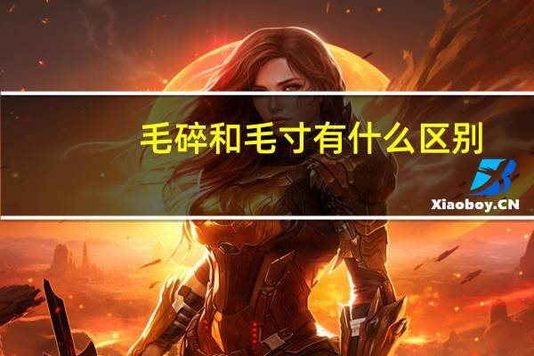 毛碎和毛寸有什么区别