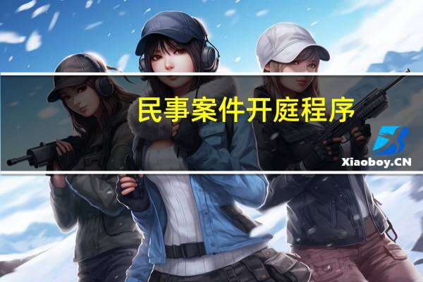 民事案件开庭程序