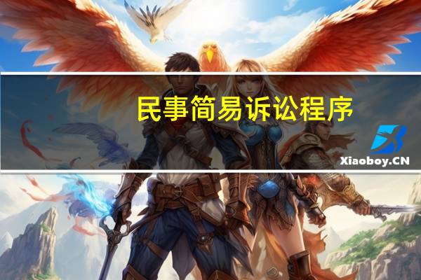 民事简易诉讼程序