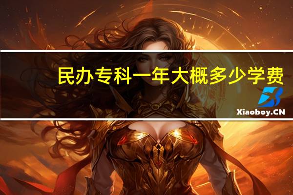 民办专科一年大概多少学费