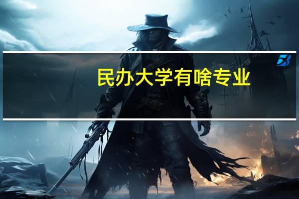 民办大学有啥专业