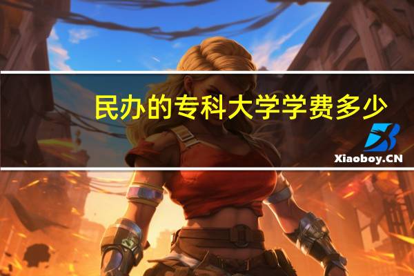 民办的专科大学学费多少